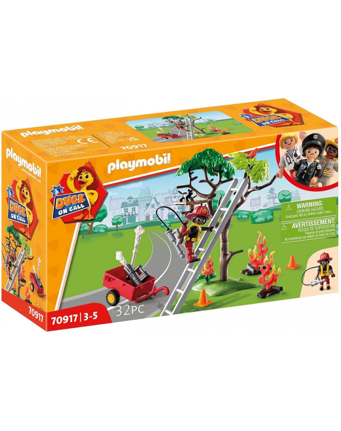 PLAYMOBIL 70917 DUCK ON CALL - fire brigade action. Save the cat!, construction toy główny