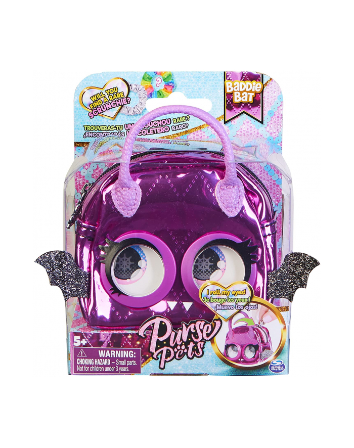 spinmaster Spin Master Micro Purse Pets Bat Bag (Purple) główny