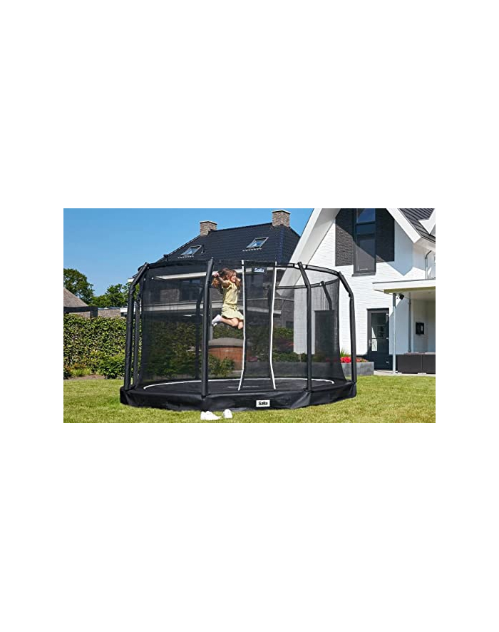 Salta trampoline Premium Ground, fitness device (Kolor: CZARNY, round, 427 cm, incl. safety net) główny