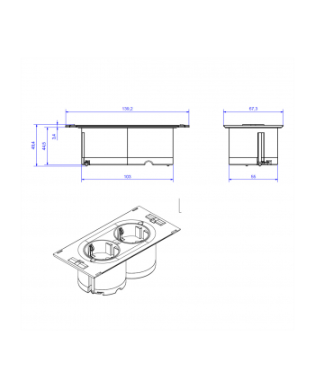 Bachmann DUE 929.000, 2x protective  contact socket nr 1