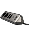 Brennenstuhl estilo corner power strip 4-way (Kolor: CZARNY/stainless steel, 2x USB) - nr 7
