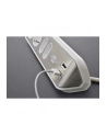 Brennenstuhl estilo corner power strip 4-way (Kolor: BIAŁY/stainless steel, 2x USB) - nr 25