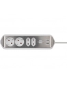 Brennenstuhl estilo corner power strip 4-way (Kolor: BIAŁY/stainless steel, 2x USB) - nr 8