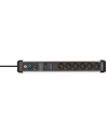 Brennenstuhl Premium Pczerwonyect Line 6-way power strip (Kolor: CZARNY/silver, 60,000 A surge protection , 3 meters) - nr 2