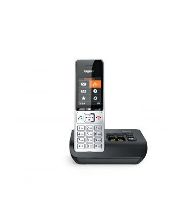 Gigaset COMFORT 500A, analogue telephone (silver/Kolor: CZARNY)