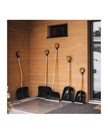 Fiskars X-Series snow clearer, snow shovel (Kolor: CZARNY/orange)