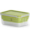 Emsa CLIP ' GO Lunchbox XL, lunch box (green/transparent, with inserts) - nr 4