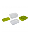 Emsa CLIP ' GO Lunchbox XL, lunch box (green/transparent, with inserts) - nr 8