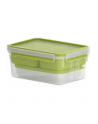 Emsa CLIP ' GO Lunchbox XL, lunch box (green/transparent, with inserts) - nr 9