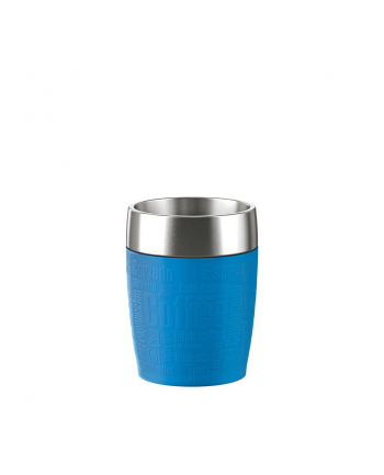 Emsa TRAVEL CUP thermal mug (blue/stainless steel, 0.2 liters)