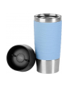 Emsa TRAVEL MUG Waves thermal mug (light blue/stainless steel, 0.36 liters) - nr 10