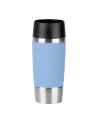 Emsa TRAVEL MUG Waves thermal mug (light blue/stainless steel, 0.36 liters) - nr 1