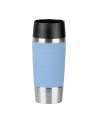 Emsa TRAVEL MUG Waves thermal mug (light blue/stainless steel, 0.36 liters) - nr 8