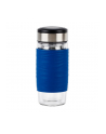 Emsa Tea Mug thermal tea mug 0.4 liters (blue/transparent, glass, screw cap) - nr 2
