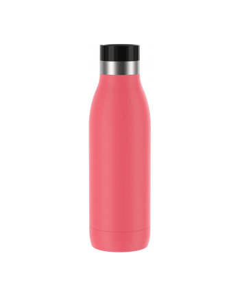 Emsa Bludrop Color insulated drinking bottle 0.5 liter, thermos bottle (coral, stainless steel)