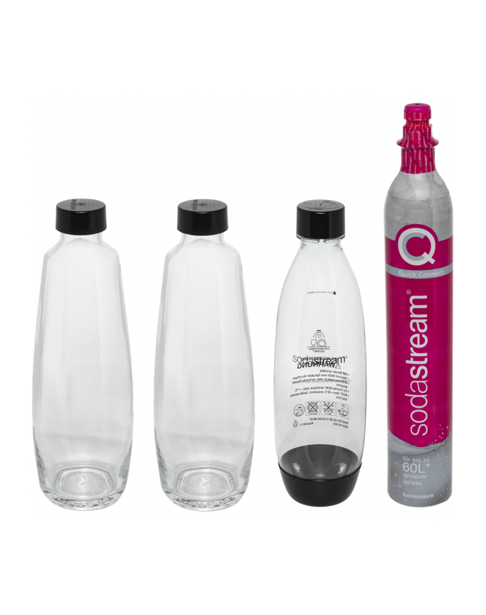 SodaStream Duo Value Pack Titan, Sparkling Water Maker (dark grey/stainless steel, incl. 2 glass bottles, plastic bottle, CO? cylinder) główny