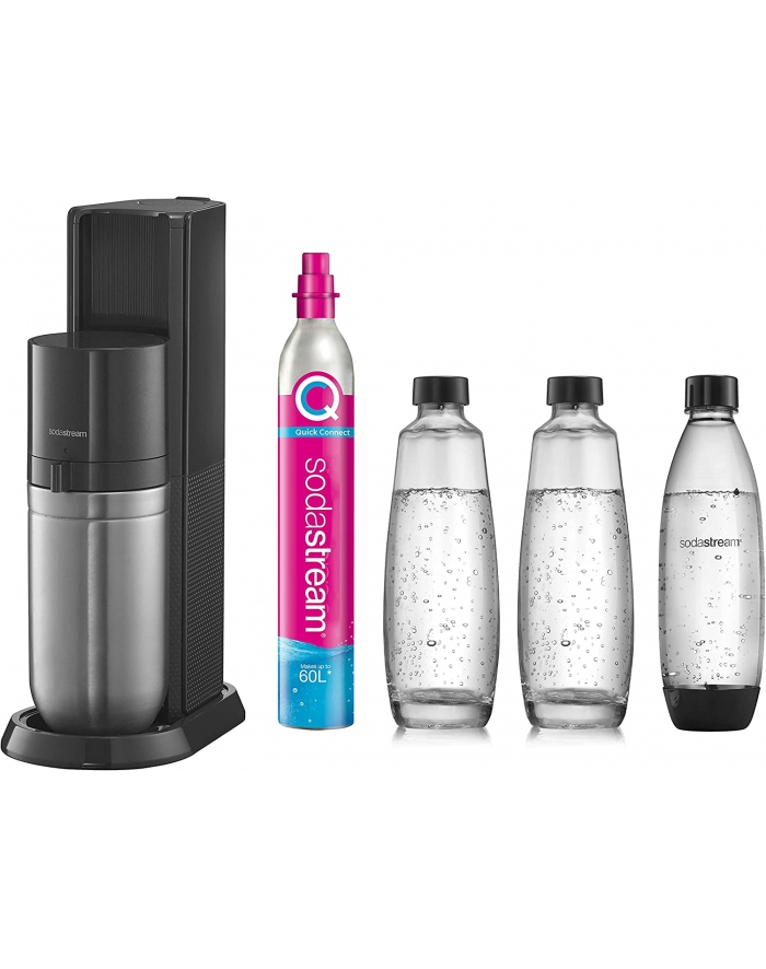 SodaStream Duo Value Pack Titan, Sparkling Water Maker (dark grey/stainless steel, incl. 2 glass bottles, plastic bottle, CO? cylinder) główny