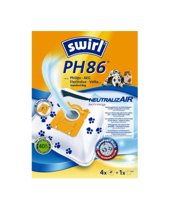 Melitta vacuum cleaner bags PH86 NeutralizeAir Green (4 bags + 1 filter, for Philips, AEG, Electrolux) nr 1