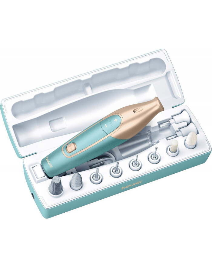 Beurer MP 84 manicure/pedicure set, nail care (turquoise/gold) główny