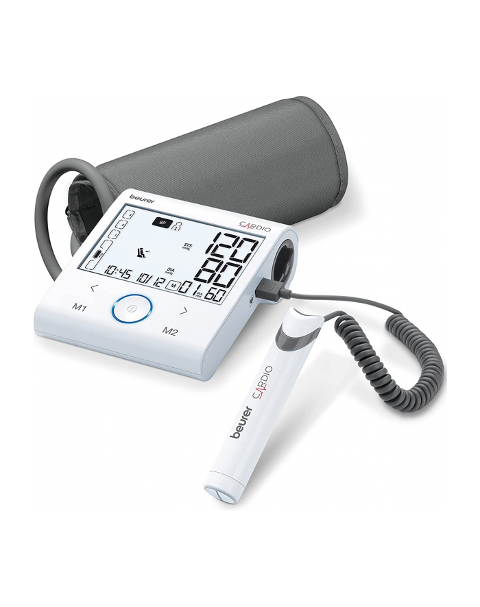Beurer BM 96 Cardio with ECG function, blood pressure monitor (Kolor: BIAŁY/grey) główny