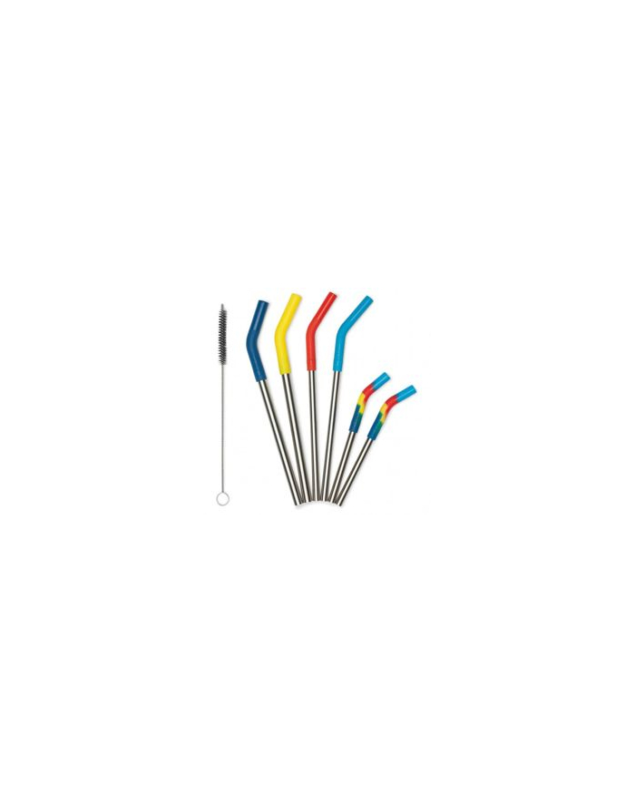 Klean Kanteen Stainless Steel Straws Multi Color (stainless steel/multicolored, 6 pieces) główny