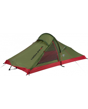 High Peak single arch tent Siskin 2.0 LW (olive green/red, lightweight tent, model 2022)