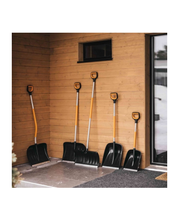 Fiskars X-Series snow clearer, snow shovel (Kolor: CZARNY/orange)