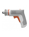 Kolor: CZARNY+decker Black'Decker HEXDRIVER, cordless furniture screwdriver BCRTA01 (Kolor: BIAŁY/orange, 3.6 volts) - nr 6