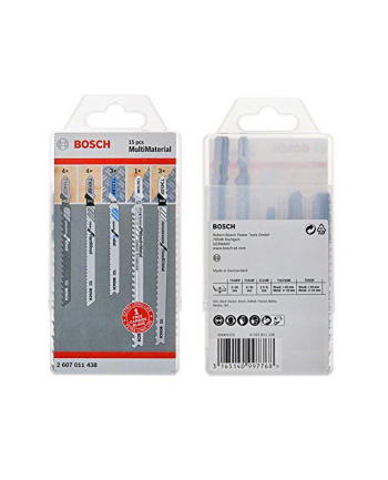 bosch powertools Bosch jigsaw blade set MultiMaterial, pack of 15