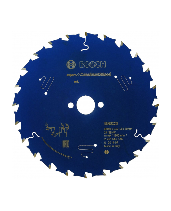 bosch powertools Bosch circular saw blade Expert for Construct Wood, ? 160mm, 24T