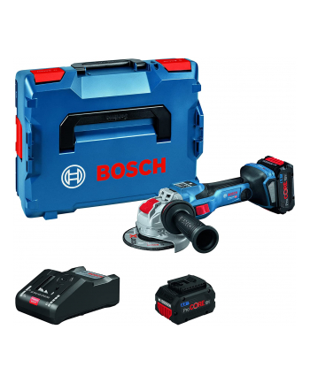 bosch powertools Bosch X-LOCK cordless angle grinder BITURBO GWX 18V-15 SC Professional (blue/Kolor: CZARNY, 2x battery ProCORE18V 5.5Ah, L-BOXX)