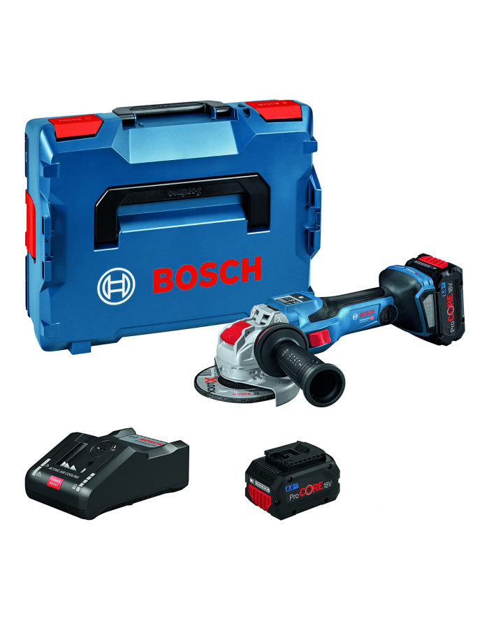 bosch powertools Bosch X-LOCK cordless angle grinder BITURBO GWX 18V-15 SC Professional (blue/Kolor: CZARNY, 2x battery ProCORE18V 5.5Ah, L-BOXX) główny
