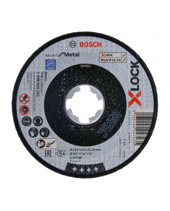 bosch powertools Bosch cutting disc X-LOCK Expert for Metal 115mm straight (115 x 2.5 x 22.23mm)