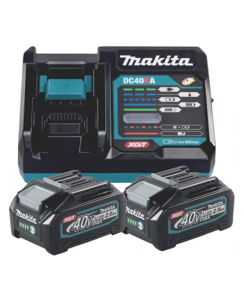 Makita Power Source Kit Li 40V 2.5Ah, charger (Kolor: CZARNY/blue, 2x battery BL4025, 1x quick charger DC40RA)