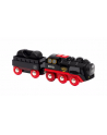 BRIO battery steam locomotive with water tank, toy vehicle (Kolor: CZARNY/red) - nr 1