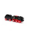 BRIO battery steam locomotive with water tank, toy vehicle (Kolor: CZARNY/red) - nr 6
