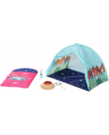 ZAPF Creation BABY born Weekend Camping Set, doll accessories (tent, sleeping bag, campfire, marshmallow stick and soda bottle)