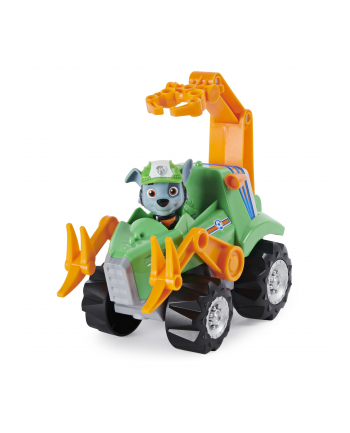 spinmaster Spin Master Paw Patrol Dino Rescue Rocky's Base Vehicle, Toy Vehicle (Green/Orange, Includes Surprise Dino Figure)