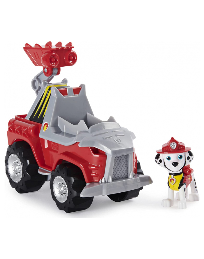 spinmaster Spin Master Paw Patrol Dino Rescue Deluxe Vehicle Marshall, Toy Vehicle (Red/Grey, Includes Marshall Figure and Surprise Dinosaur) główny