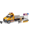 Bruder MB Sprinter municipal with light ' sound module, model vehicle (orange, including driver and accessories) - nr 2