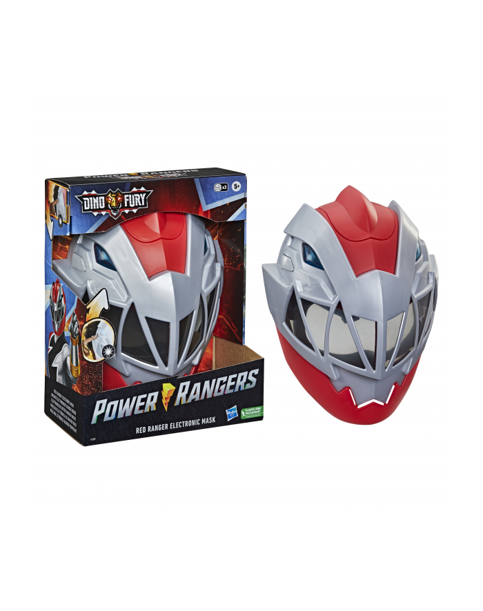 Hasbro Power Rangers Dino Fury Red Ranger Electronic Mask Role Play główny