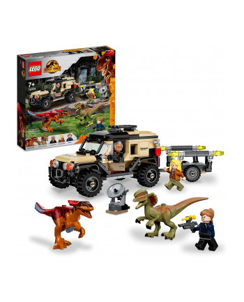 LEGO 76951 Jurassic World Pyroraptor ' Dilophosaurus Transport Construction Toy (Off-Road Toy Car with 2 Dinosaur Figures for Children Aged 7+)