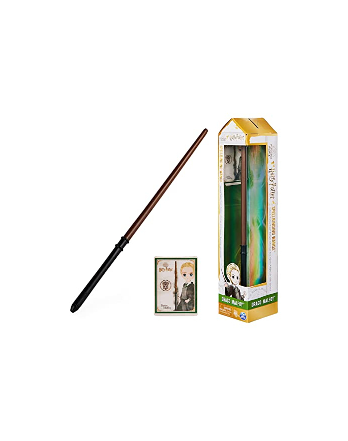 spinmaster Spin Master Wizarding World Harry Potter Draco Malfoy Spellbinding Wand Role Play (Brown/Black with Spell Card) główny