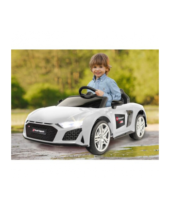 Jamara Ride-on Audi R8 Spyder, childrens vehicle (Kolor: BIAŁY, 18V, Einhell Power XChange)