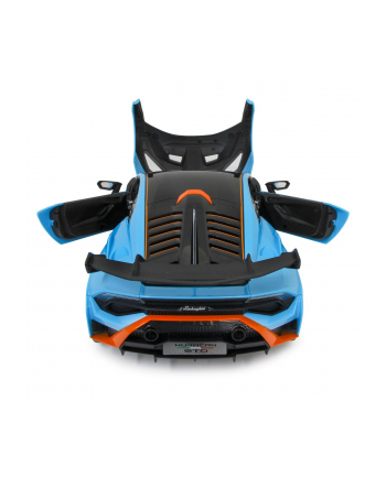 Jamara Lamborghini Huracan STO, childrens vehicle (light blue/orange, 1:14)