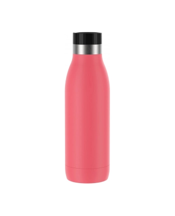 Emsa Bludrop Color insulated drinking bottle 0.5 liter, thermos bottle (coral, stainless steel)
