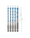 bosch powertools Bosch Expert HEX-9 MultiConstruction drill set, 5 pieces (O 5.5 / 6 / 7 / 8mm) - nr 12