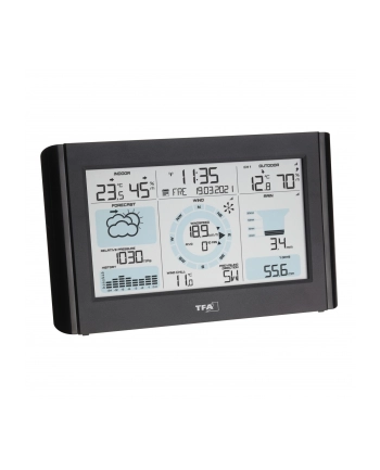 TFA wireless weather station with wind and rain gauge WEATHER PRO (Kolor: CZARNY)