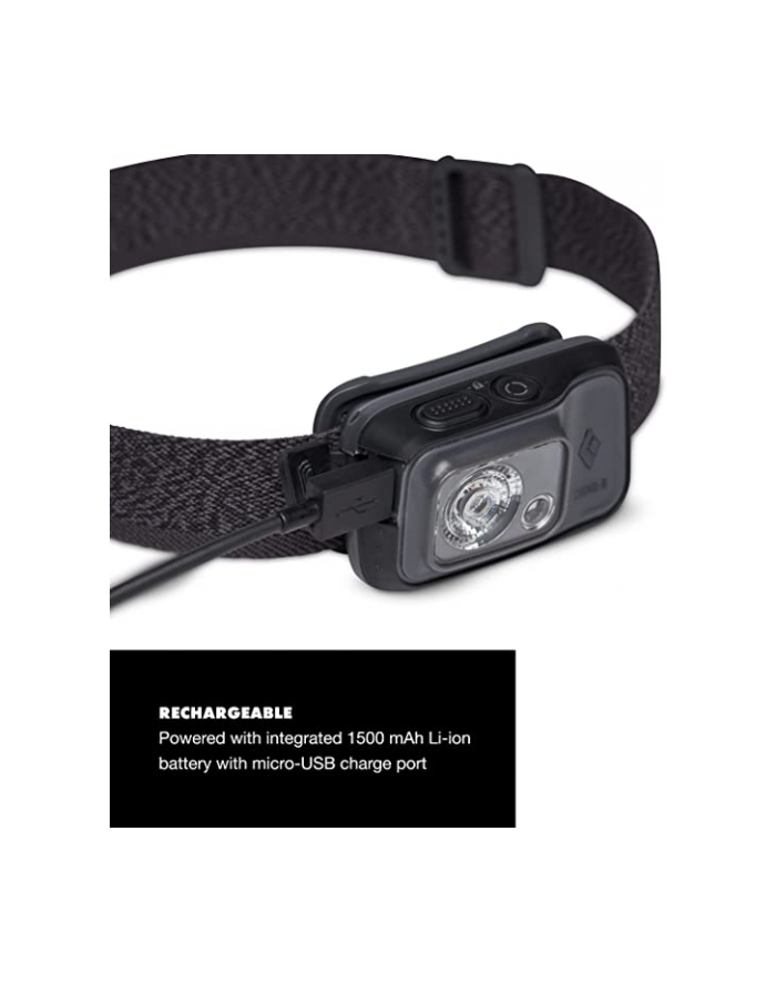 Black Diamond Cosmo headlamp 350-R, led light główny