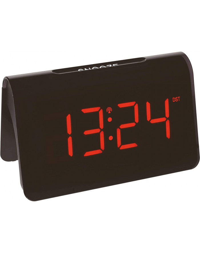 TFA Digital radio alarm clock ICON with red LED (Kolor: CZARNY) główny